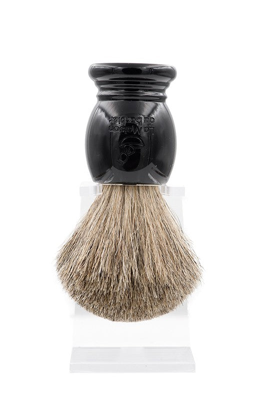 Black Shaving Brush - Pure Grey